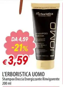 Galassia superstore L'Erboristica Uomo Shampoo Doccia Energizzante Rinvigorente offerta