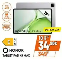 Iperal Honor Tablet Pad X9 Max offerta