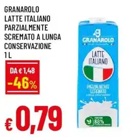 Galassia superstore Granarolo latte italiano parzialmente scremato offerta
