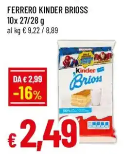 Galassia superstore Ferrero Kinder Brioss offerta
