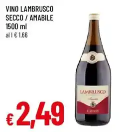 Galassia superstore Vino lambrusco secco/ amabile offerta