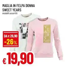 Galassia superstore Maglia in felpa donna Sweet Years offerta