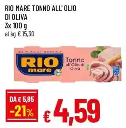 Galassia superstore Rio mare Tonno all'Olio di Oliva offerta