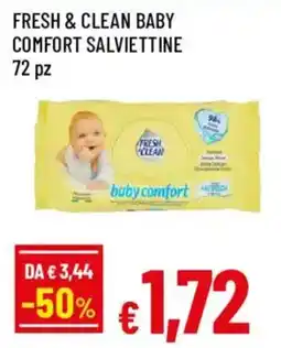 Galassia superstore Fresh & Clean baby comfort salviettine offerta