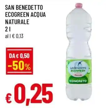 San Benedetto Ecogreen acqua naturale