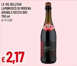 Galassia superstore Le Vie dell'Uva Lambrusco di Modena offerta
