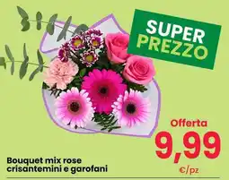 Interspar Bouquet mix rose crisantemini e garofani offerta