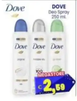 Punto Shopping Megastore Dove Deo Spray offerta
