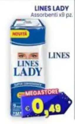 Punto Shopping Megastore Lines lady assorbenti offerta