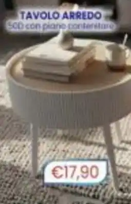 Punto Shopping Megastore Tavolo arredo 500 con piano contenitore offerta