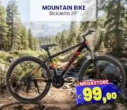 Punto Shopping Megastore Mountain Bike Bicicletta 26" offerta