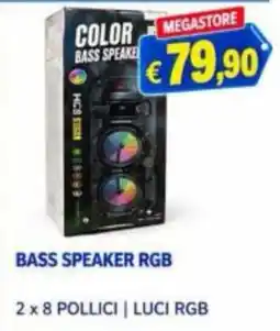 Punto Shopping Megastore Bass Speaker RGB offerta