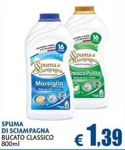 Europlanet Casa Spuma di Sciampagna bucato classico offerta
