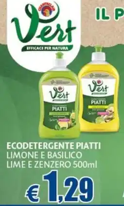 Europlanet Casa Ecodetergente piatti vert offerta