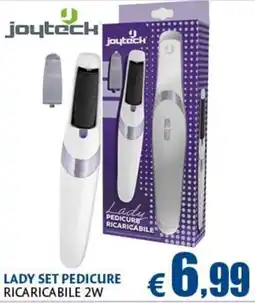 Europlanet Casa Joytech Lady Set Pedicure Ricaricabile offerta