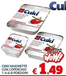 Europlanet Casa Cuki vaschette alluminio con coperchio offerta