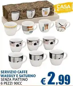 Europlanet Casa Servizio Caffè Wassily e Saturno offerta