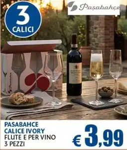 Europlanet Casa Pasabahce calice ivory offerta