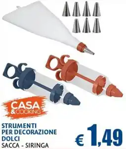 Europlanet Casa Casa & Cooking strumenti per decorazione dolci sacca - siringa offerta