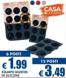 Europlanet Casa Stampo muffin in silicone offerta