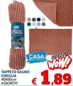 Europlanet Casa Tappeto bagno ciniglia offerta