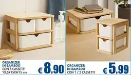 Europlanet Casa Organizer in bamboo offerta