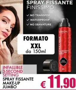 Europlanet Casa Infallible spray fissante make-up offerta