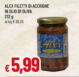 Famila ALEX FILETTI DI ACCIUGHE IN OLIO DI OLIVA offerta