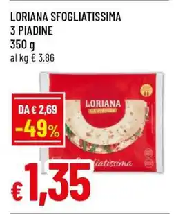 Famila LORIANA SFOGLIATISSIMA 3 PIADINE offerta