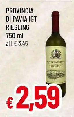 Famila PROVINCIA DI PAVIA IGT RIESLING offerta