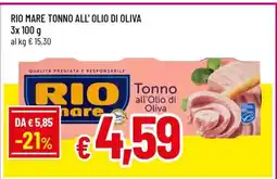 Famila Rio Mare Tonno all’olio di oliva offerta