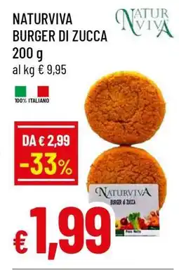 Famila NATURVIVA BURGER DI ZUCCA offerta