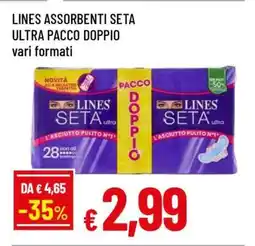 Famila LINES Assorbenti Seta Ultra Pacco Doppio offerta