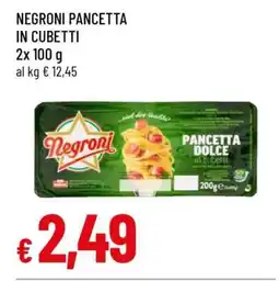Famila NEGRONI PANCETTA IN CUBETTI offerta