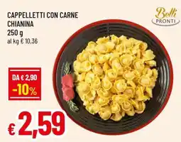 Famila CAPPELLETTI CON CARNE CHIANINA offerta