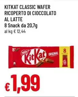 Famila KitKat Classic Wafer Ricoperto di Cioccolato al Latte offerta