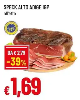 Famila Speck Alto Adige IGP offerta