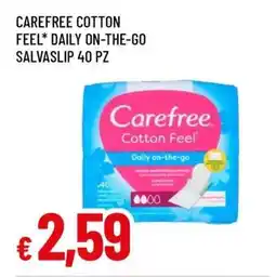 Famila CAREFREE COTTON FEEL* DAILY ON-THE-GO SALVASLIP 40 PZ offerta