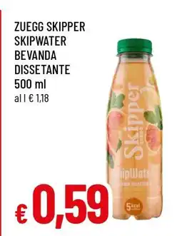 Famila ZUEGG SKIPPER SKIPWATER BEVANDA DISSETANTE 500 ml offerta
