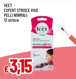 Famila VEET EXPERT STRISCE VISO PELLI NORMALI offerta