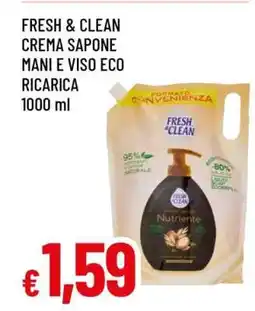 Famila FRESH & CLEAN CREMA SAPONE MANI E VISO ECO RICARICA offerta