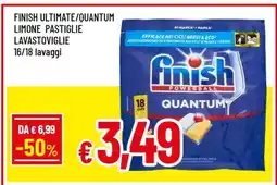 Famila FINISH ULTIMATE/QUANTUM LIMONE PASTIGLIE LAVASTOVIGLIE offerta