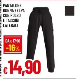 Famila PANTALONE DONNA FELPA offerta