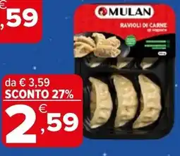Iperal Mulan Ravioli di carne offerta