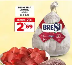 Iperal Salume Bresì di manzo offerta