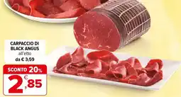Iperal Carpaccio di Black Angus offerta