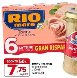 Iperal Tonno Rio Mare all’olio di oliva offerta