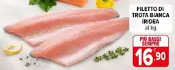 Iperal Filetto di trota bianca iridea offerta
