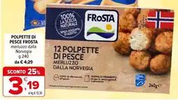 Iperal Polpette di pesce Frosta offerta