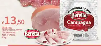 Beretta prosciutto cotto di campagna